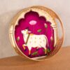 Decorative Tray Cow Print (Purple)