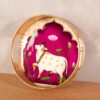 Decorative Tray Cow Print (Purple)