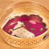 Decorative Tray Cow Print (Purple)