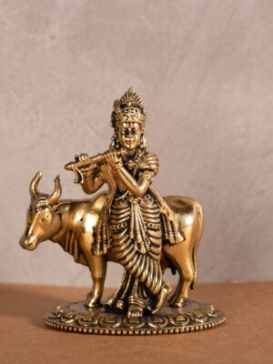 Standing Krishna with Cow