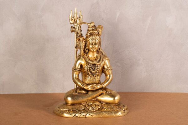 PR-BR-057A Shiva's Meditation Statue