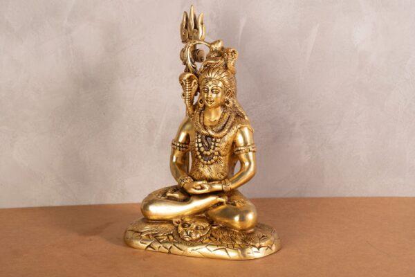 PR-BR-057C Shiva's Meditation Statue