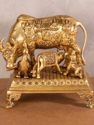 Nandhi with Peacock and Calf