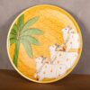 Wooden Pichwai Hand Painted Plates