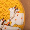 Wooden Pichwai Hand Painted Plates