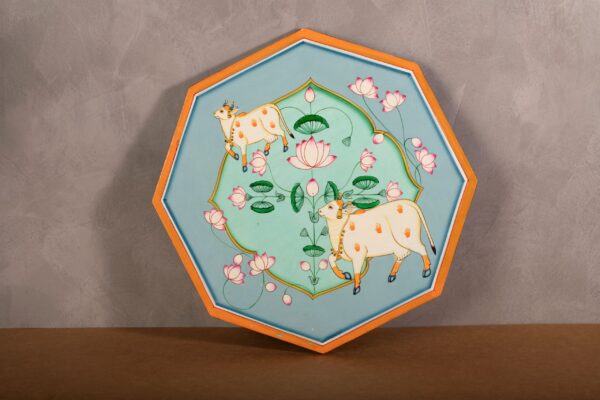 PR-BR-070A Wooden Pichwai Hand Painted Wall Hanger